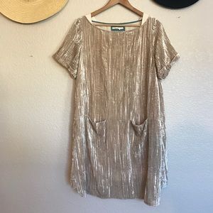 Anthropologie Floreat crushed velvet tunic dress